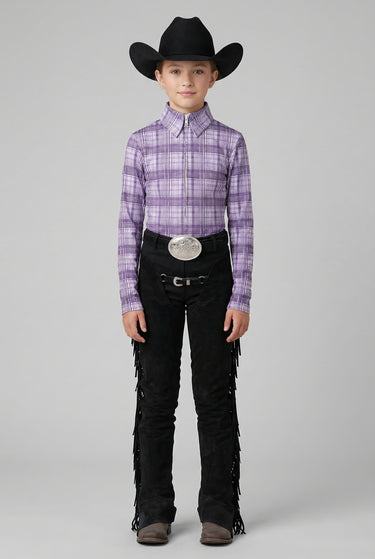 Girl's Plum Show Blouse
