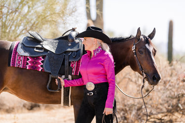 Shiloh Crystaled Taffy Show Blouse
