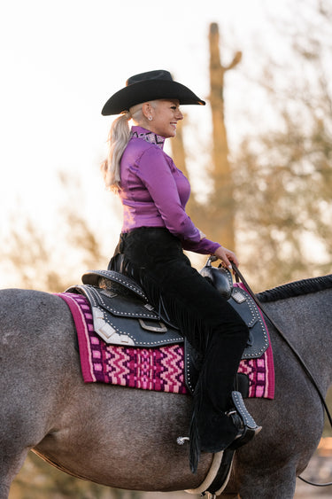 Shiloh Crystaled Taffy Show Blouse