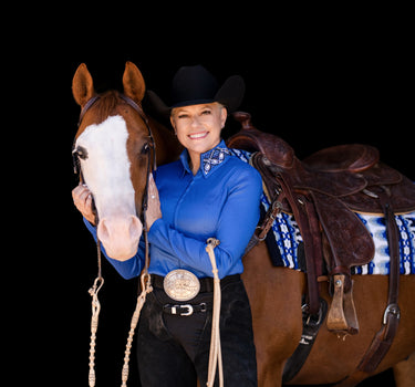 Shiloh Crystaled Taffy Show Blouse