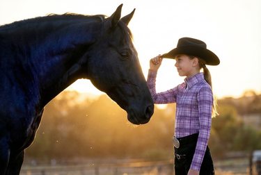Girl's Plum Show Blouse