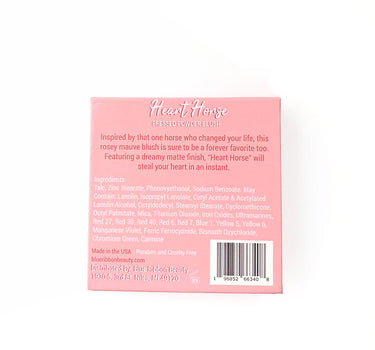 Heart Horse Matte Blush