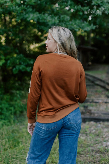 Embroidered Lightweight Cactus Sweatshirt