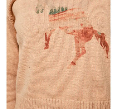 Cowgirl Horse Abstract Sweater