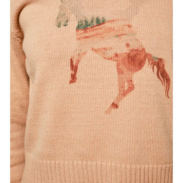 Cowgirl Horse Abstract Sweater