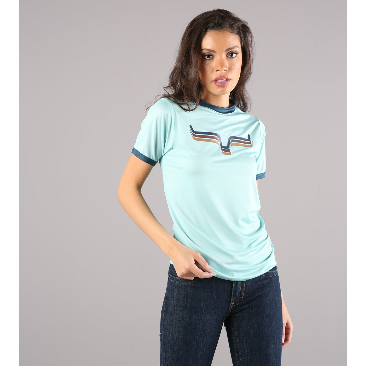 Kimes Ranch Rhythm Ringer Tech Tee - Natural